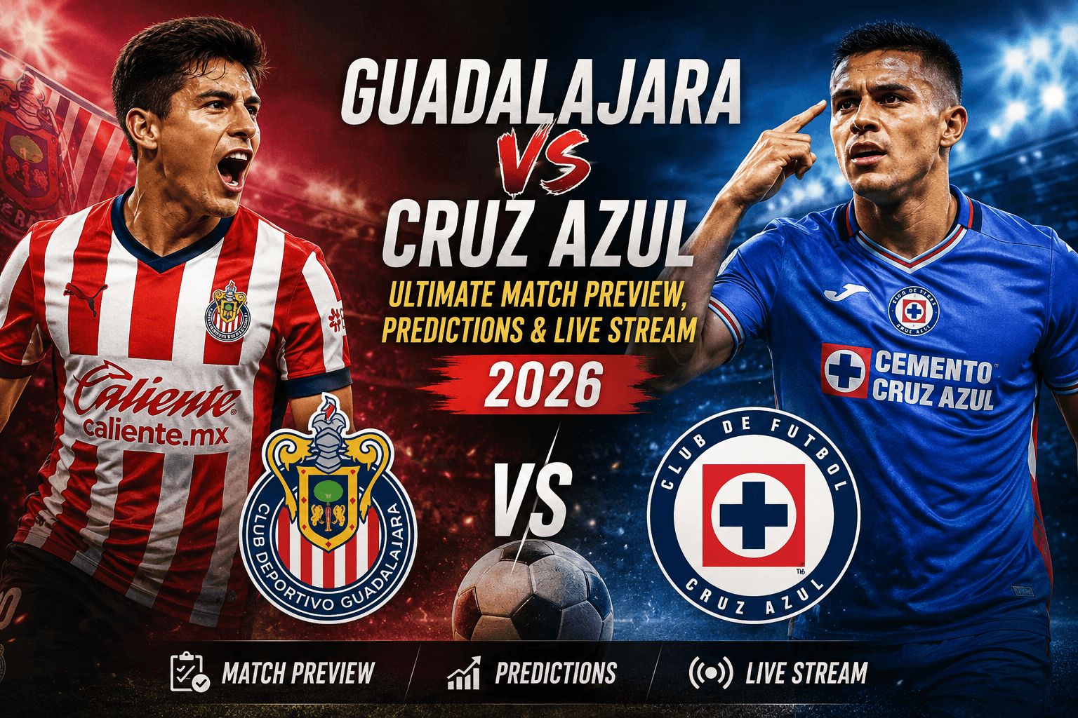 Guadalajara vs Cruz Azul Match 2026