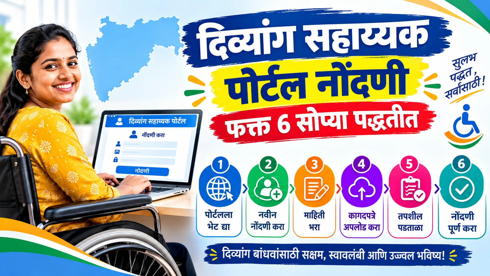 दिव्यांग सहाय्यक पोर्टल नोंदणी फक्त 6 सोप्या पद्धतीत 2026