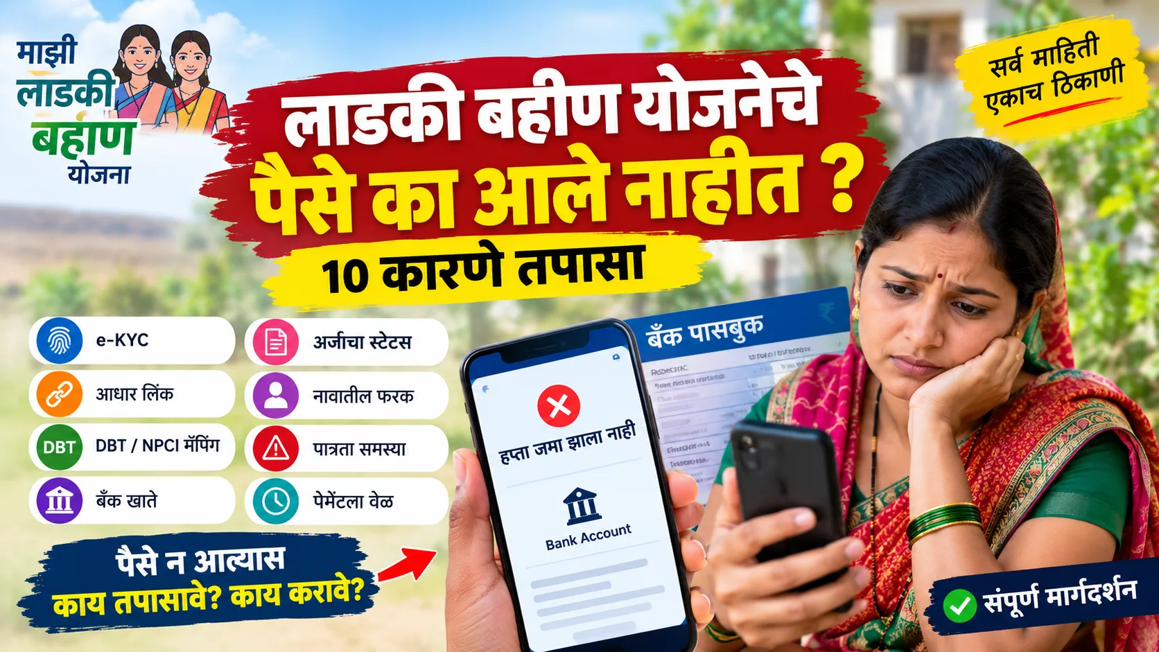 लाडकी बहीण योजनेचे पैसे का आले नाहीत